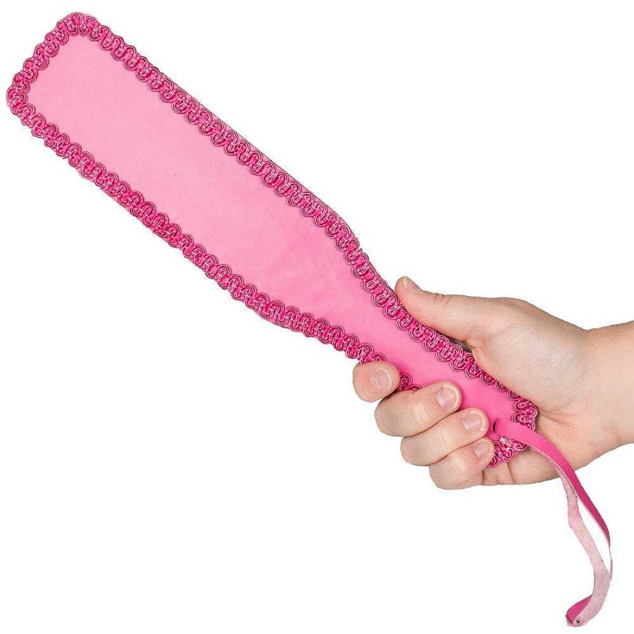 Bondara Bondara Sweet Treat Faux Leather Paddle - 12 Inch Pink Floggers, Whips & Ticklers