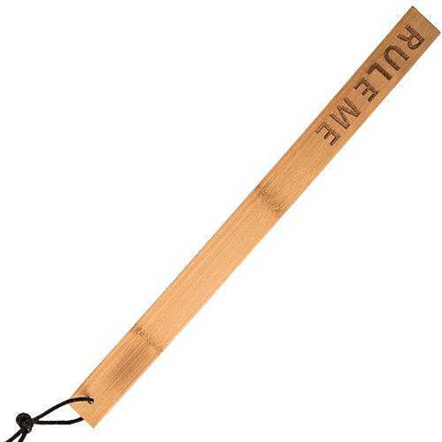 Bondara Bondage Bondara Rule Me Wooden Spanking Ruler - 15 Inch Light Brown Floggers, Whips & Ticklers