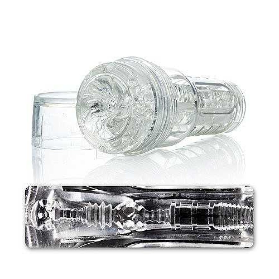 Bondara Fleshlight Go Torque Ice Masturbator - 7 Inch Clear Male Sex Toys