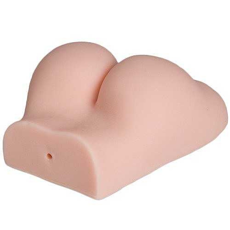 Bondara Lay Me Down Vibrating Butt And Vagina Masturbator - 5 Inch Light Tone Male Sex Toys