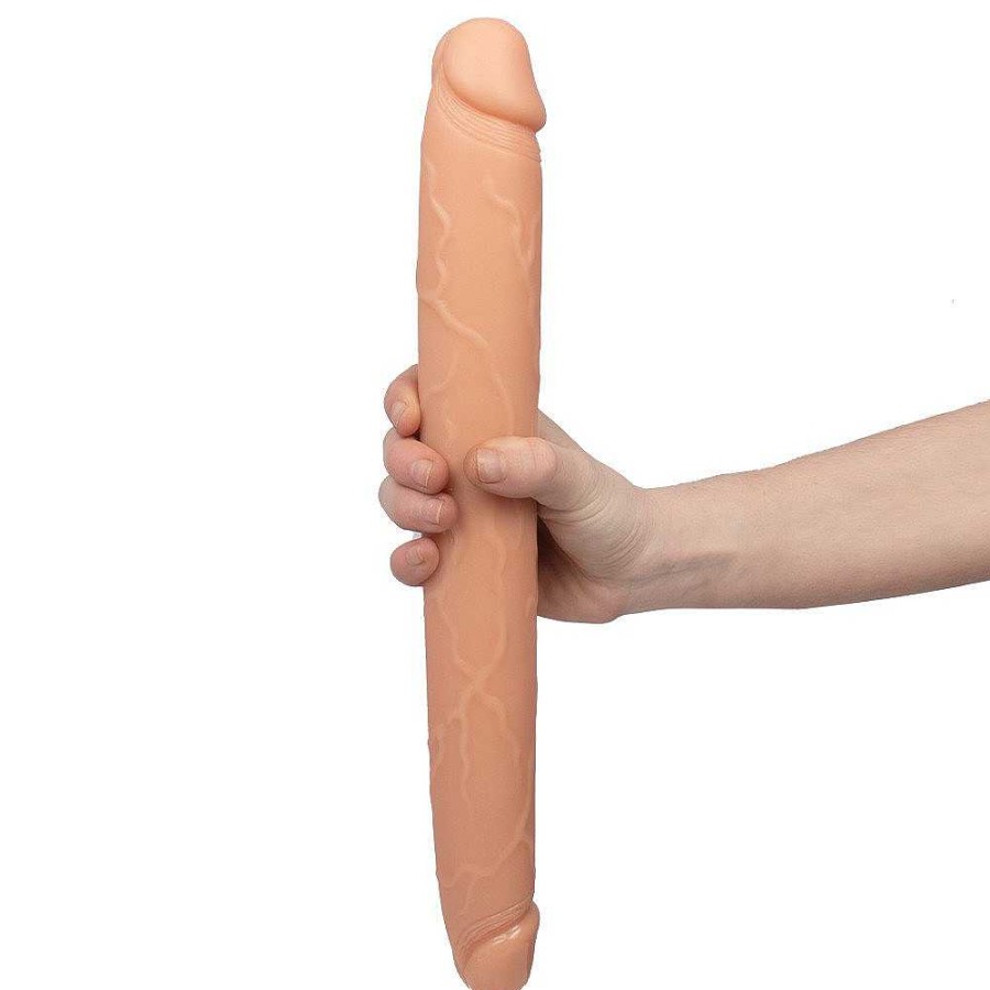 The Monsters The Debauched Duo Monster Double-Ended Dildo - 15 Inch Light Tone Dildos