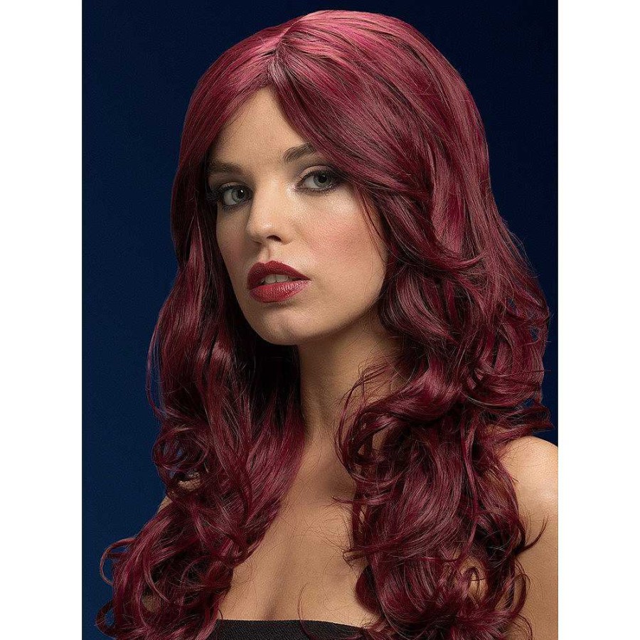 Bondara Fever Nicole Cherry Long Wavy Wig - 26 Inch Red Role Play Costumes & Outfits