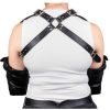 Luxe Bondara Luxe Pvc Elbow Restraints And Mittens Black Bondage Restraints & Handcuffs