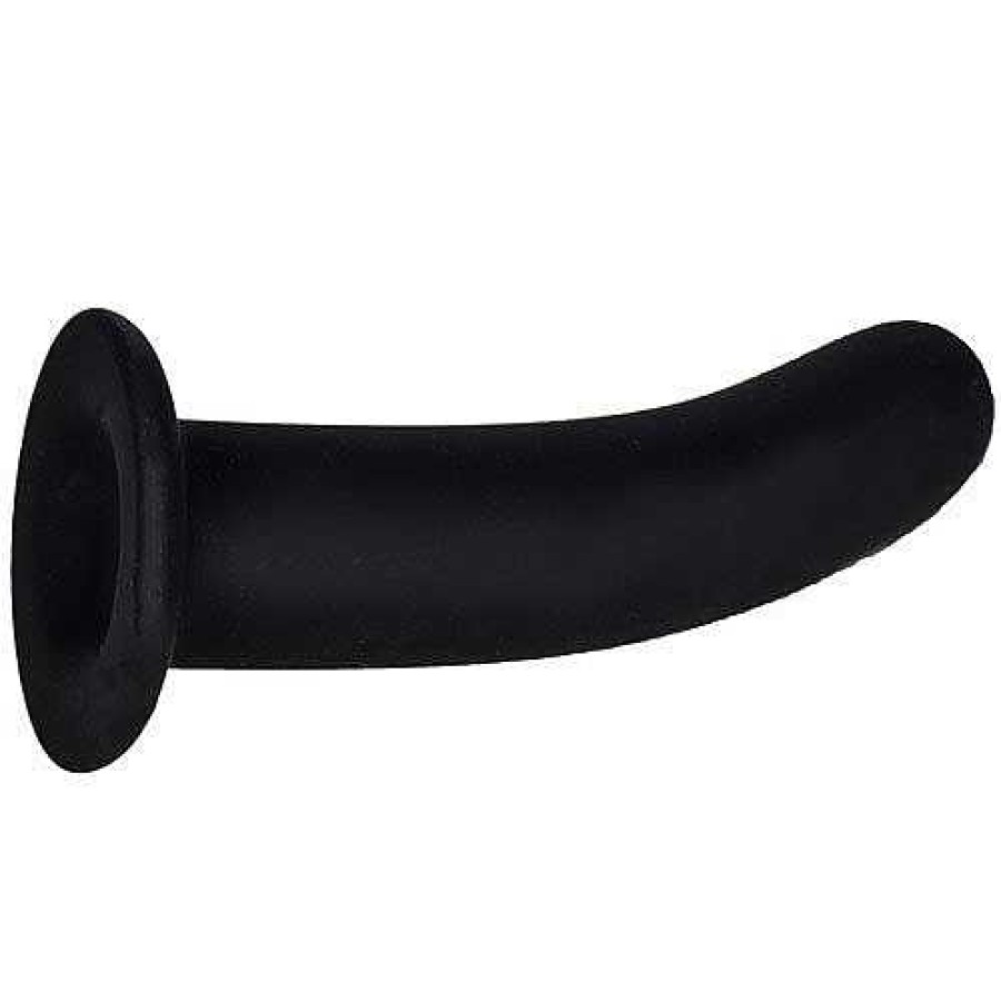 Bondara Bondara Smoothy Silicone Curved Dildo - 6 Inch Black Or Purple Dildos