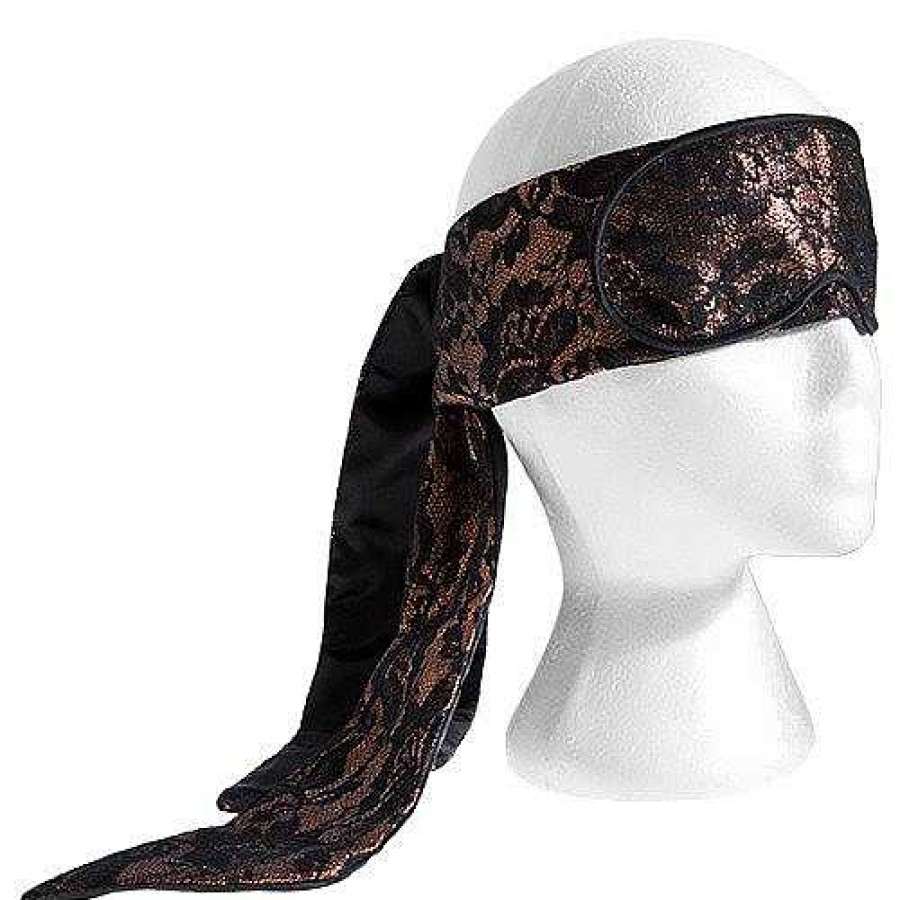 Bondara Boutique Bondara Amber Lace Luxury Tie Up Blindfold Blindfolds, Hoods & Masks