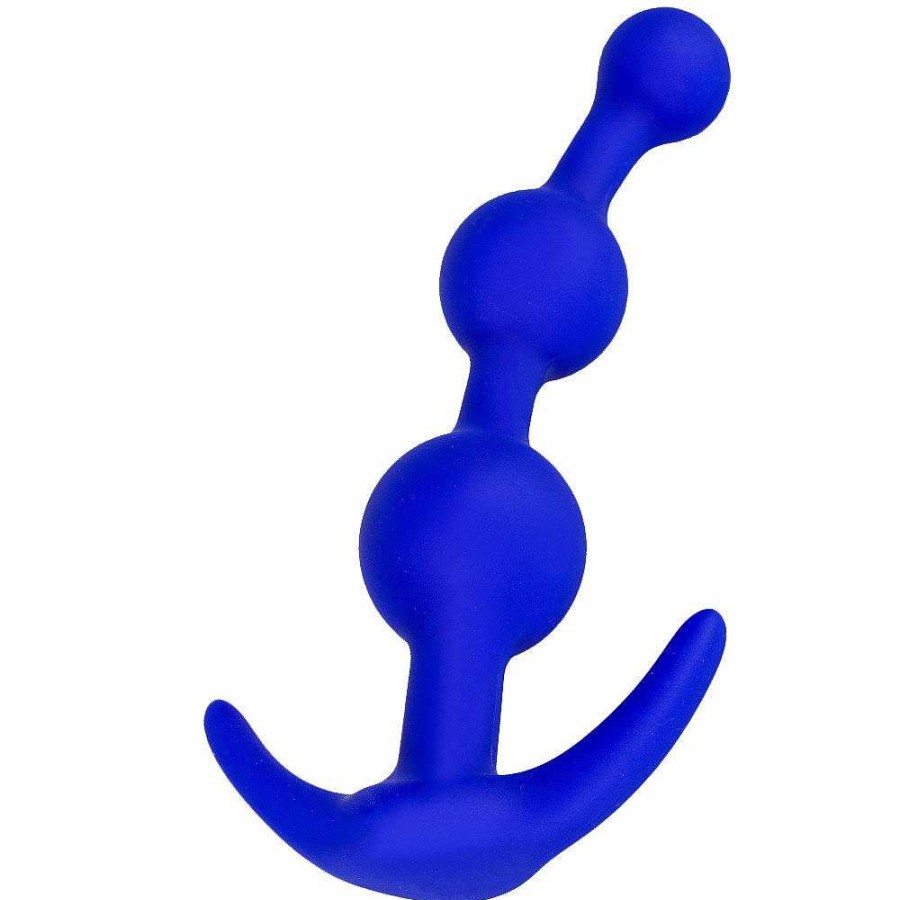 Bondara Bondara Blue Silicone Anchor Anal Beads - 5 Inch Bright Blue Anal Toys