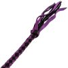 Bondara Bondara Luxe Harlequin Suede Purple & Black Bull Whip - 31 Inch Black And Purple Floggers, Whips & Ticklers