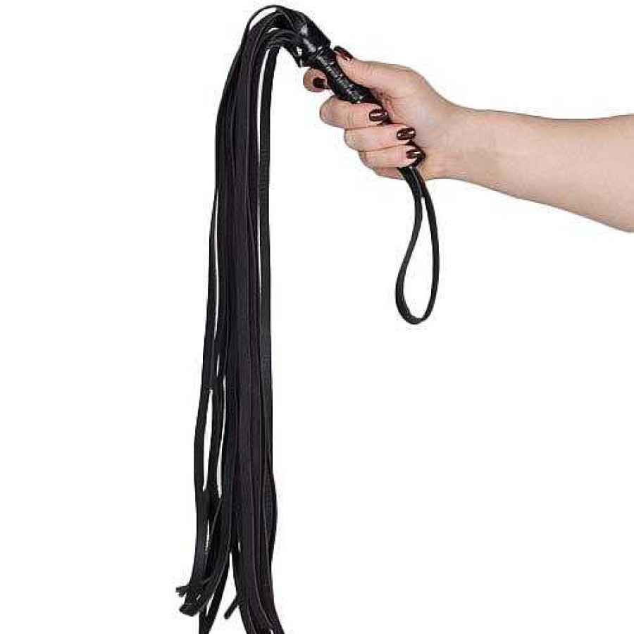 Bondara Bondara Faux Leather Flogger - 24 Inch Black Floggers, Whips & Ticklers