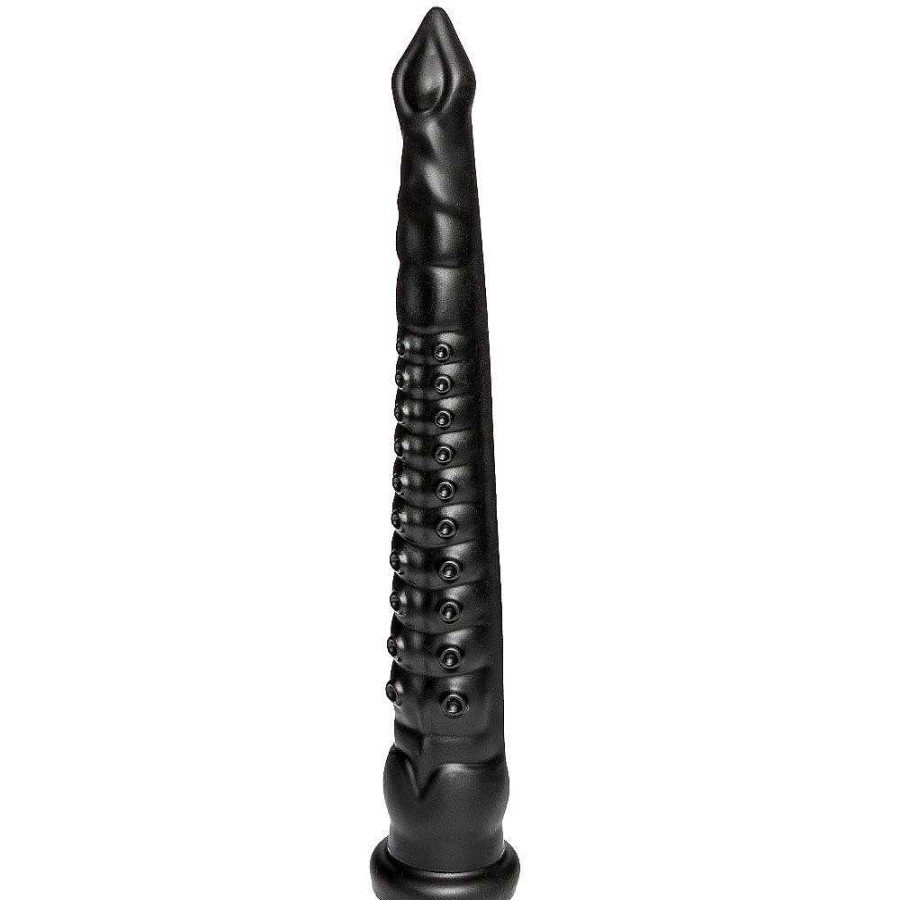 Bondara The Giant Squid Slim Monster Depth Training Dildo - 12.5 Inch Black Dildos