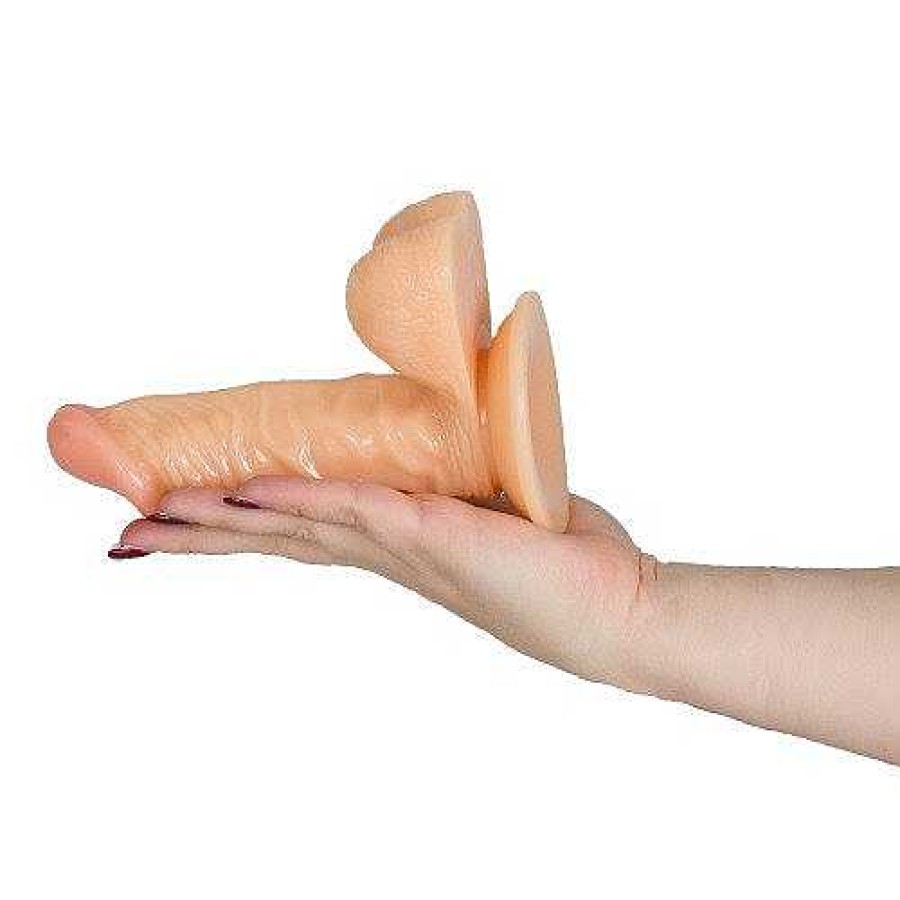 Bondara Bondara Suction Cup Realistic Dildo With Balls - 6.5 Inch Light Tone Dildos