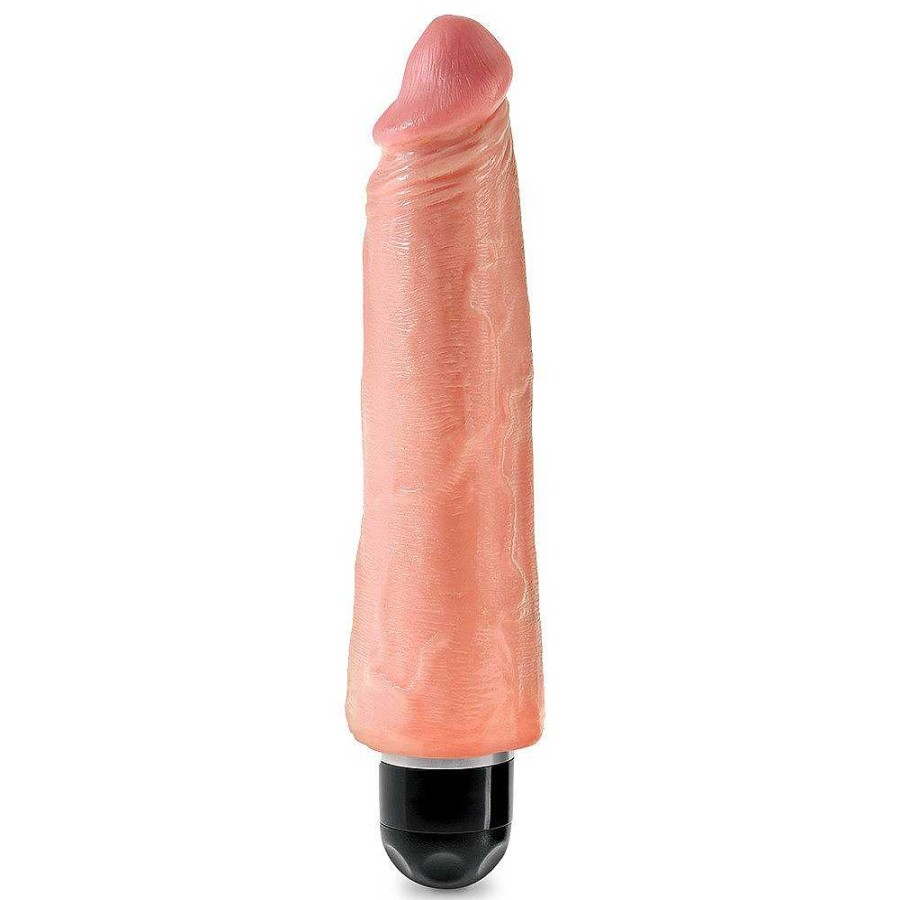 Pipedream Pipedream King Cock Light Stiffy Dildo Vibe - 6, 7, 8, 10 Inch Light Tone Vibrators