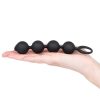 Bondara Bondara String Bean Silicone Anal Beads - 6 Inch Black Anal Toys