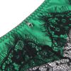 Bondara Flirt Bondara Flirt Envy Green Eyelash Lace Bra & Suspender Knickers Green And Black Sexy Lingerie For Women