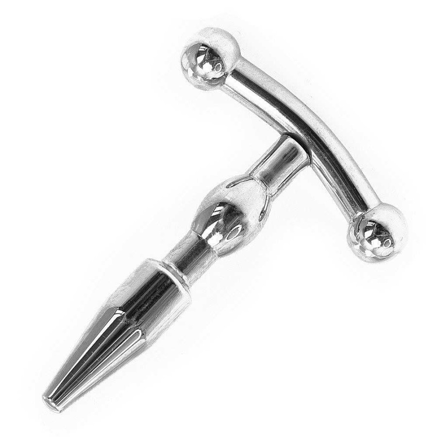 Torment Torment Cock-Stopper Stainless Steel Penis Plug - 2 Inch Silver Medical Play Toys