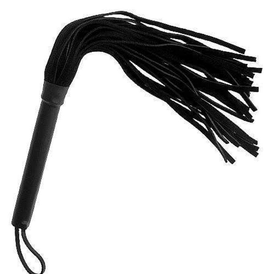 Darker Shades Whips & Ticklers Bondara Suede Fantasy Flogger Whip - 12 Inch Black Floggers, Whips & Ticklers