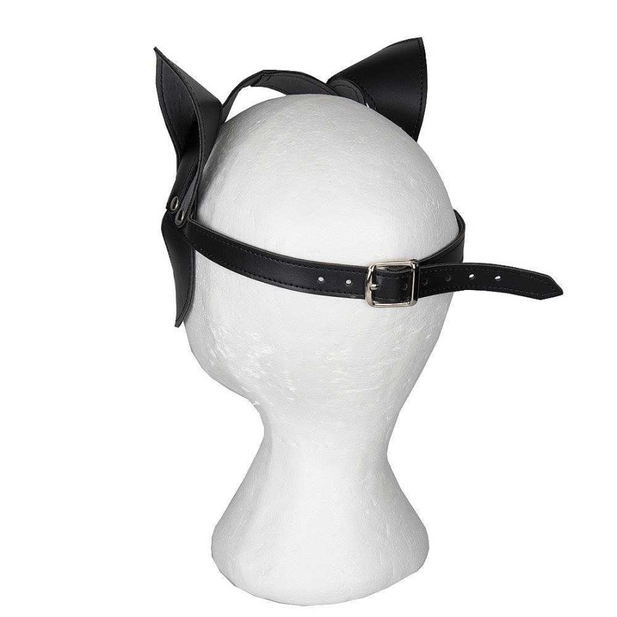 Bondara Bondara Pretty Pussy Faux Leather Cat Mask Black Fetish Clothing