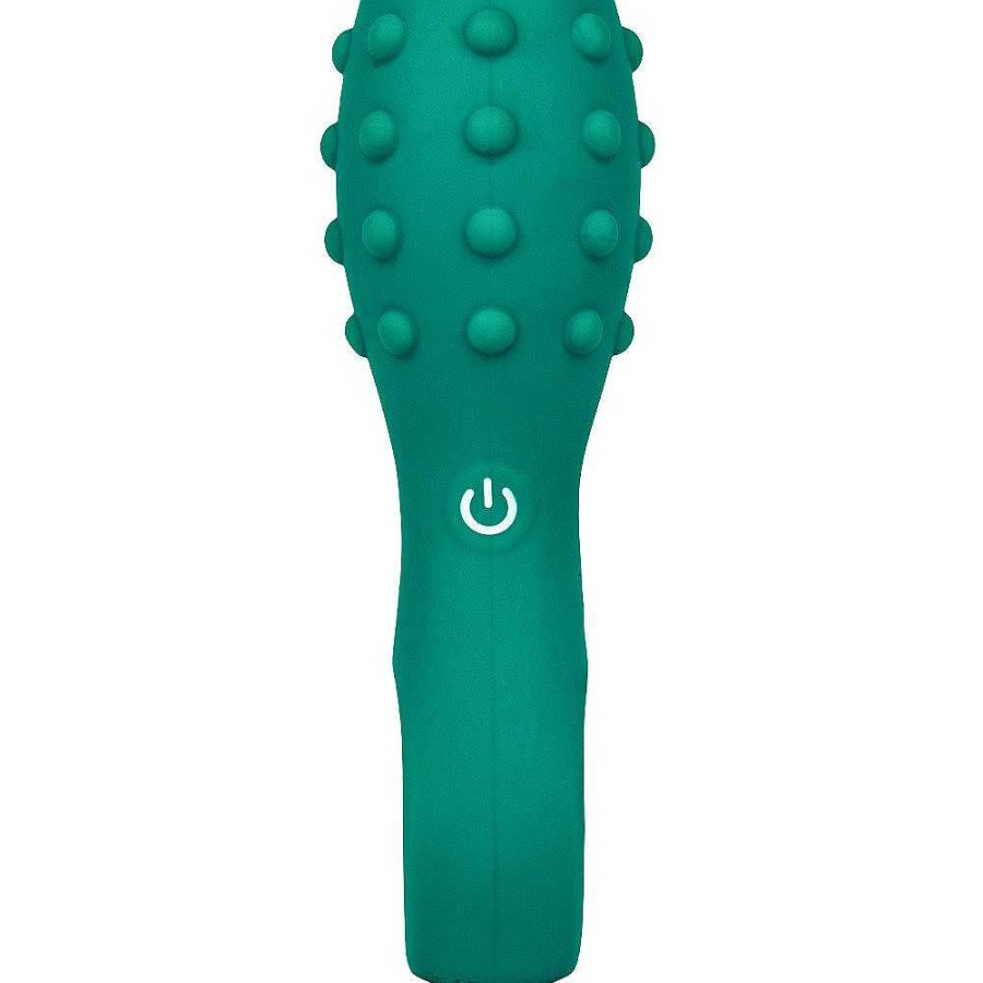 Bondara Bondara Silicone 12 Function Vibrating Butt Plug - 6.6 Inch Green Butt Plugs