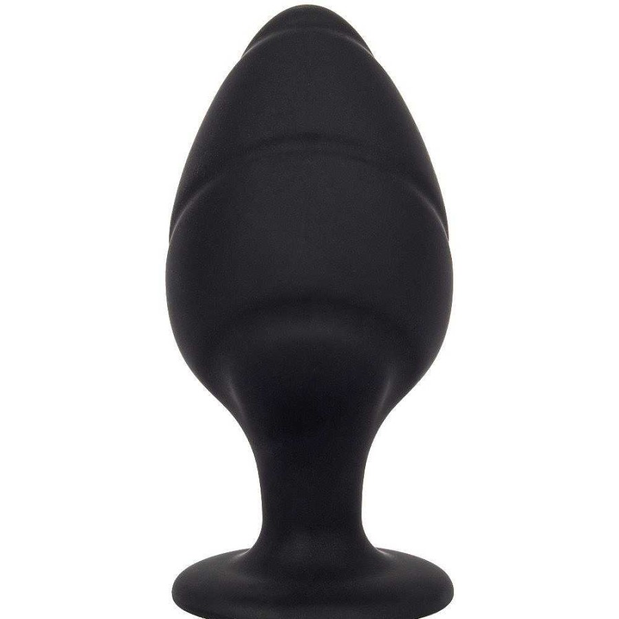 Bondara Bondara Sultry Swirl Silicone Butt Plug - 3.5 Inch Black Butt Plugs