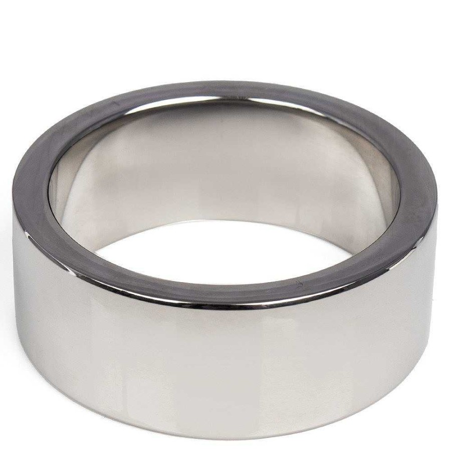 Bondara Hot Hardware Emperor Stainless Steel Cock Ring - 40Mm, 45Mm, 50Mm Silver Male Sex Toys