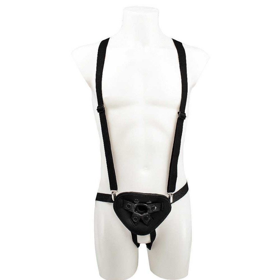 Bondara Bondara Heavy Weight Suspender Strap-On Harness Black Strap-Ons