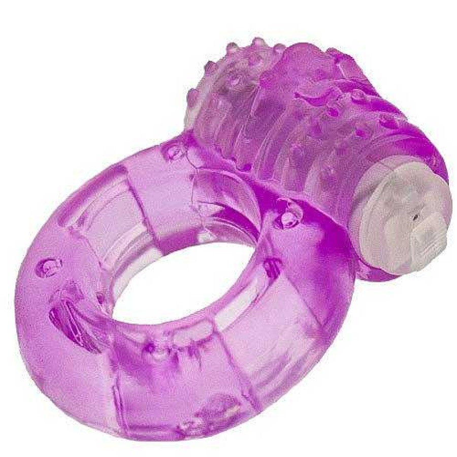 Bondara Bold Basics Purple Vibrating Cock Ring Passionate Purple Male Sex Toys