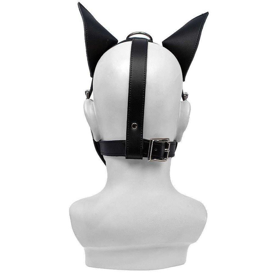 Bondara Bondage Bondara Top Dog Faux Leather Puppy Mask Black Fetish Clothing