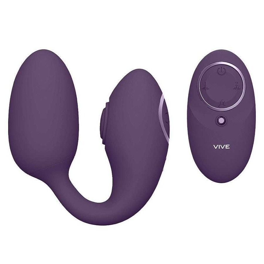 Bondara Vive Aika 10 Function Remote Control Dual Action Love Egg Purple Vibrators