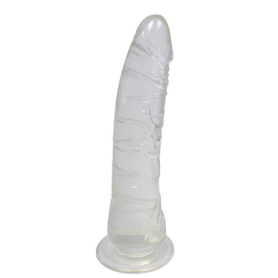 Bondara Bondara Crystal Jelly Suction Cup Dildo - 8 Inch Clear Dildos