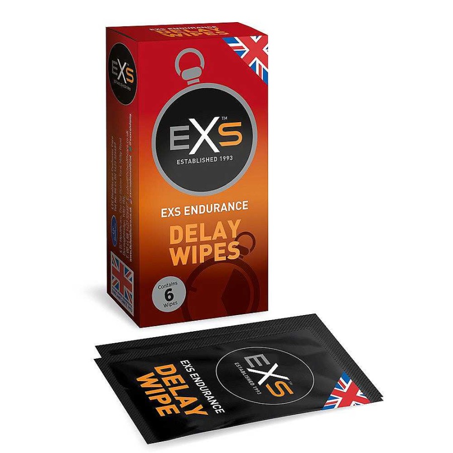 EXS Exs Endurance Delay Wipes - 6 Pack Male Sex Aids