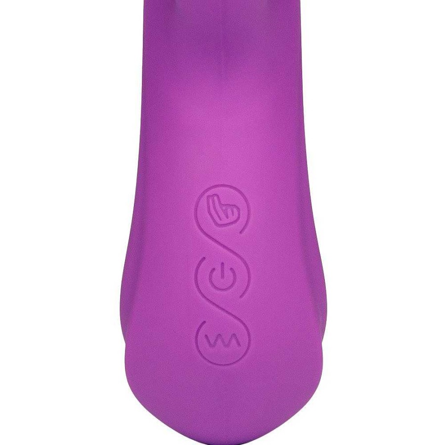 Bondara Bondara Cum Hither Silicone 15 Function Rabbit Vibrator Purple Vibrators