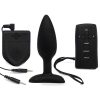 Bondara Sex Sparks Ac/Dc Silicone E-Stim Butt Plug - 5 Inch Black Butt Plugs