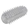 Bondara Dual Stroker Sleeve And Masturbator - 5 Inch Transparent Male Sex Toys