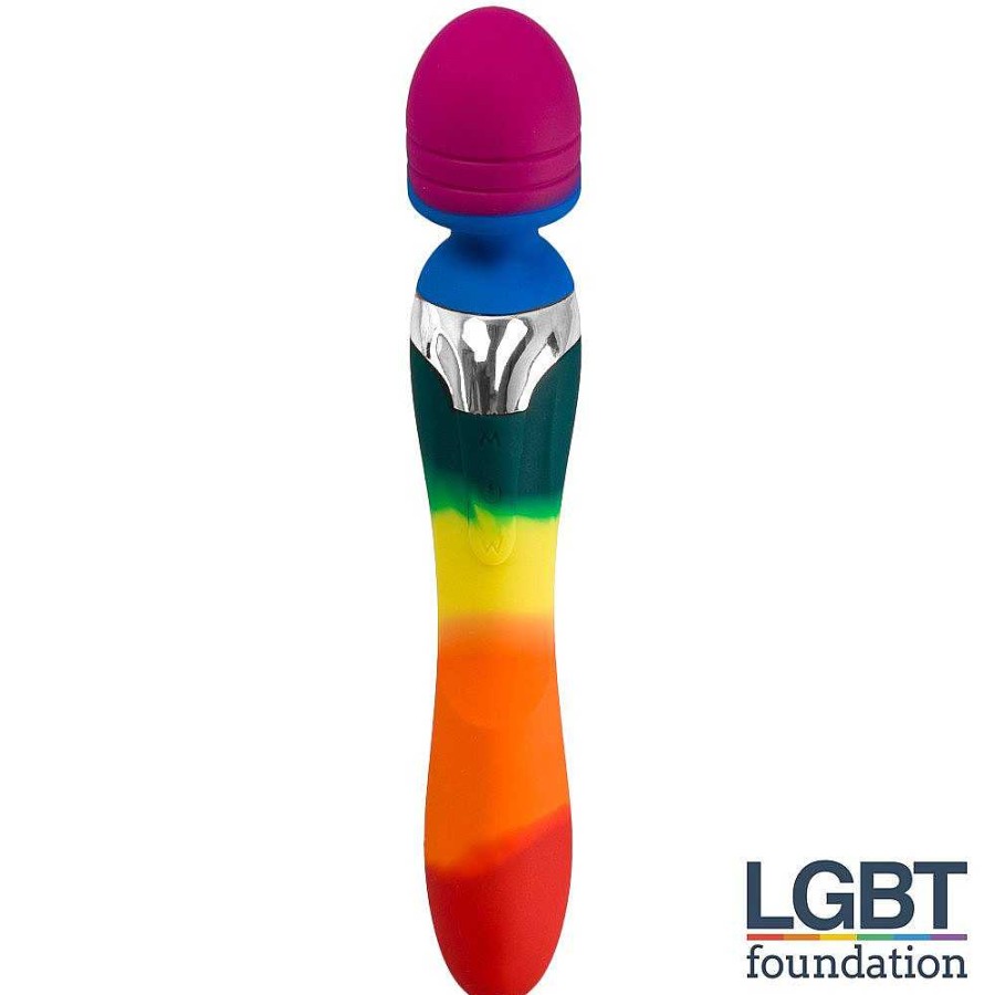 Bondara Bondara 14 Function 2-In-1 Wand And G-Spot Vibrator Rainbow Vibrators