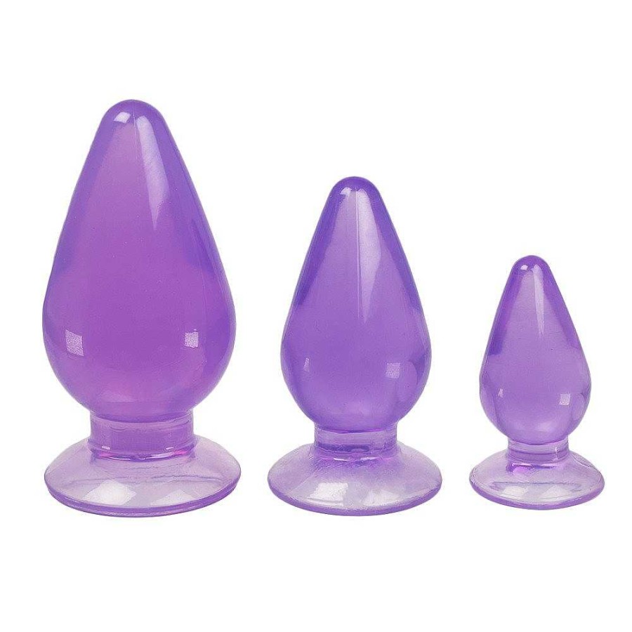 Bondara Bondara Booty Camp 3 Piece Butt Plug Training Kit Purple Butt Plugs