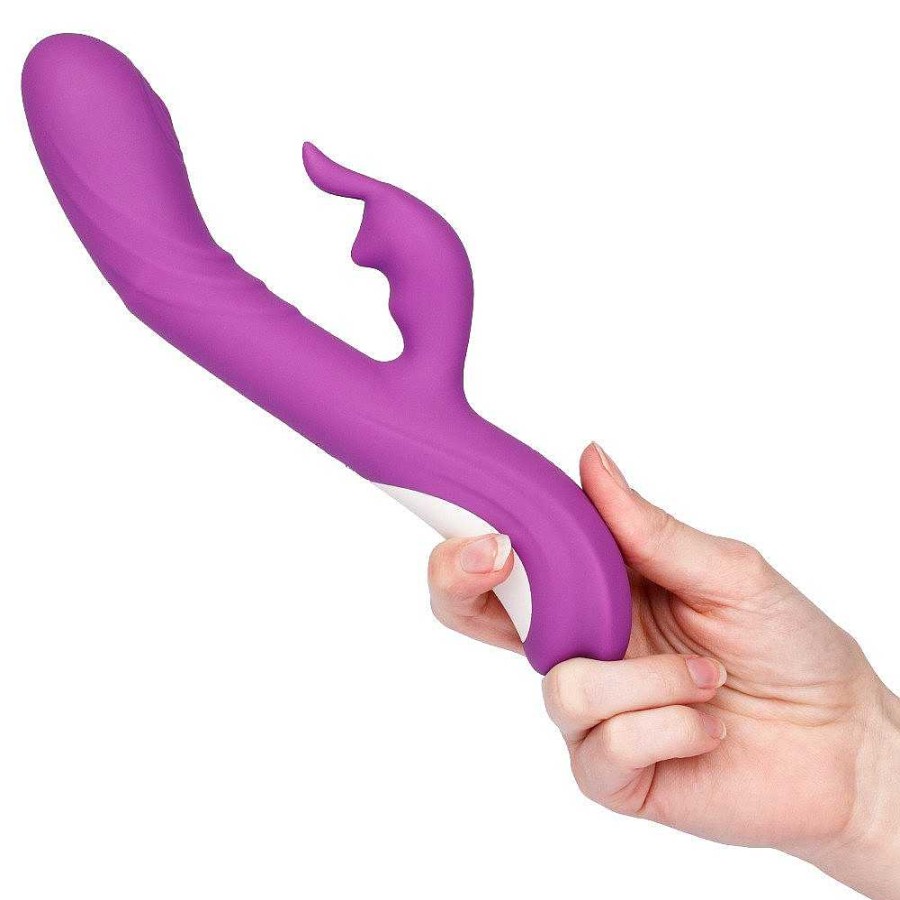 Bondara Bondara Cum Hither Silicone 15 Function Rabbit Vibrator Purple Vibrators