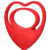 Bondara Bondara I Heart U 10 Function Vibrating Double Cock Ring Red Male Sex Toys