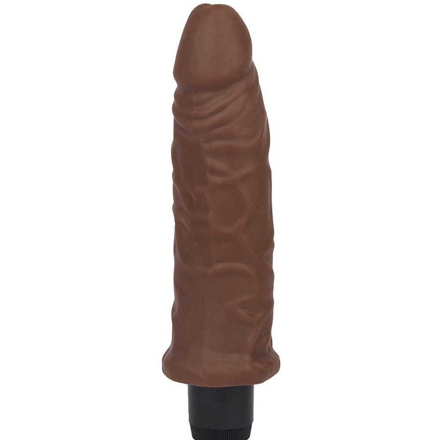 Bondara Bondara Dong Next Door Vibrating Dildo - 7.5 Inch Dark Tone Dildos