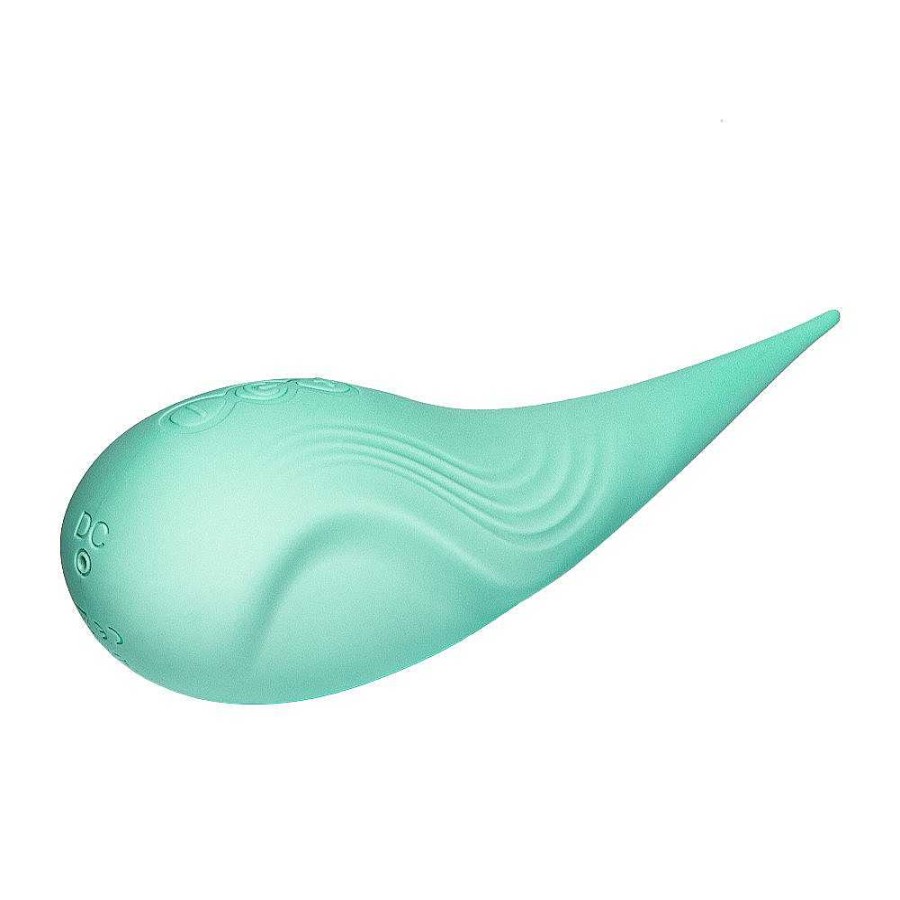 Bondara Bondara Dew Drop Silicone 5 Function Clitoral Vibrator Mint Vibrators