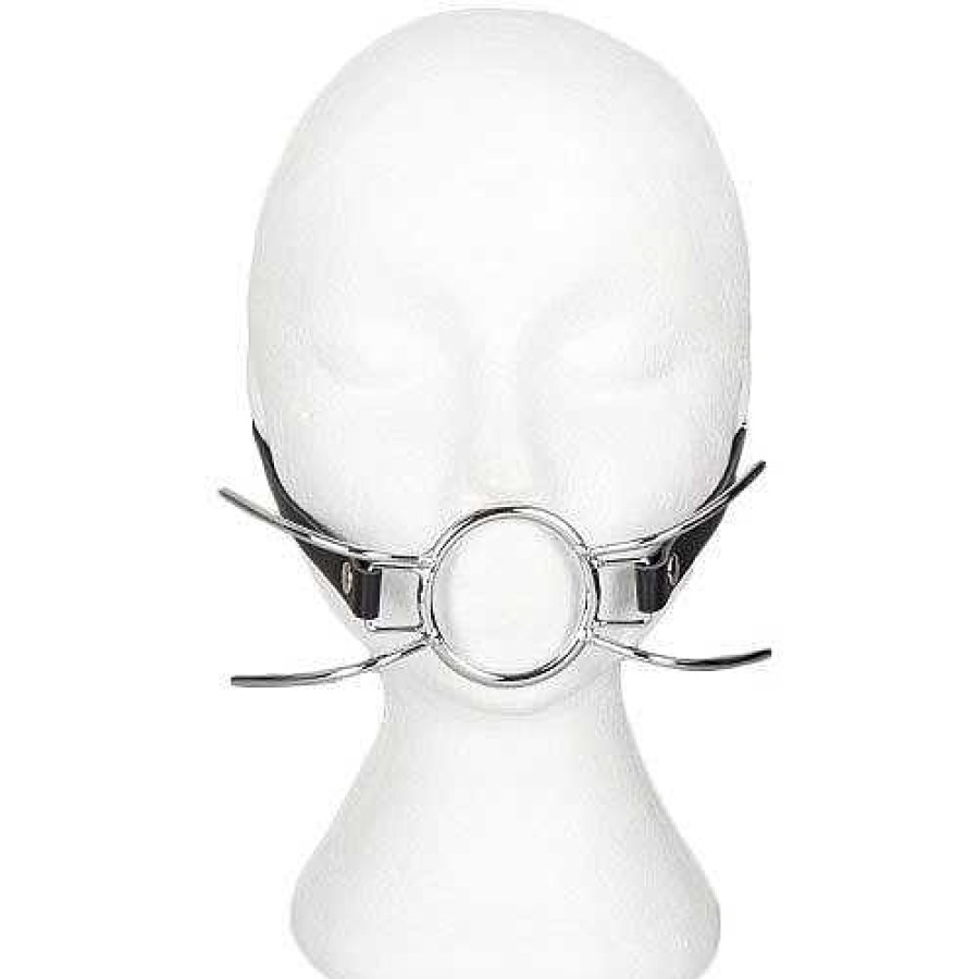 Torment Torment Slimline Leather Spider Mouth Gag Black Ball Gags & Mouth Gags