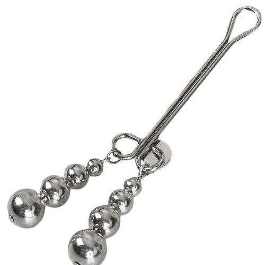 Bondara Bondara Beaded Clit Clamp Silver Nipple Toys & Clit Toys