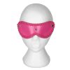 Bondara Bondara Sweet Treat Faux Leather Blindfold Pink Blindfolds, Hoods & Masks