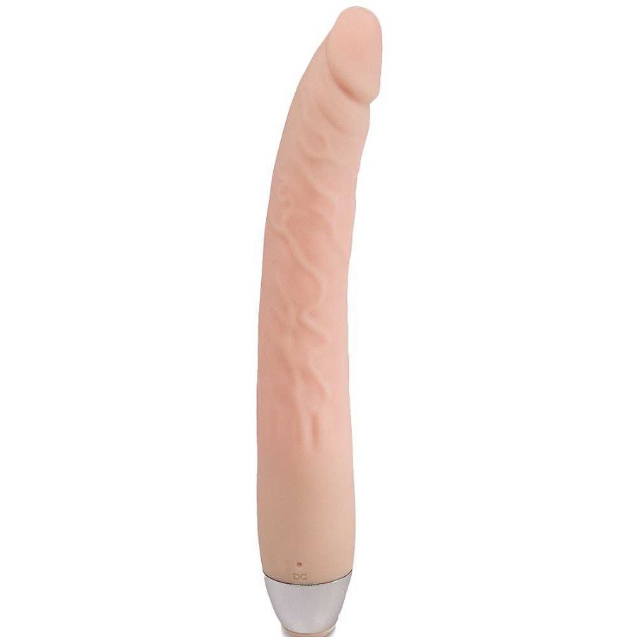 Bondara Bondara Pencil Dick 10 Function Rechargeable Dildo - 8 Inch Light Tone Vibrators