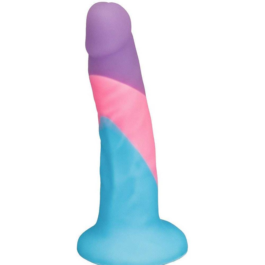 Bondara Bondara Pastel Prick Silicone Suction Dildo - 5.5 Inch Pastel Blue, Pink & Purple Dildos