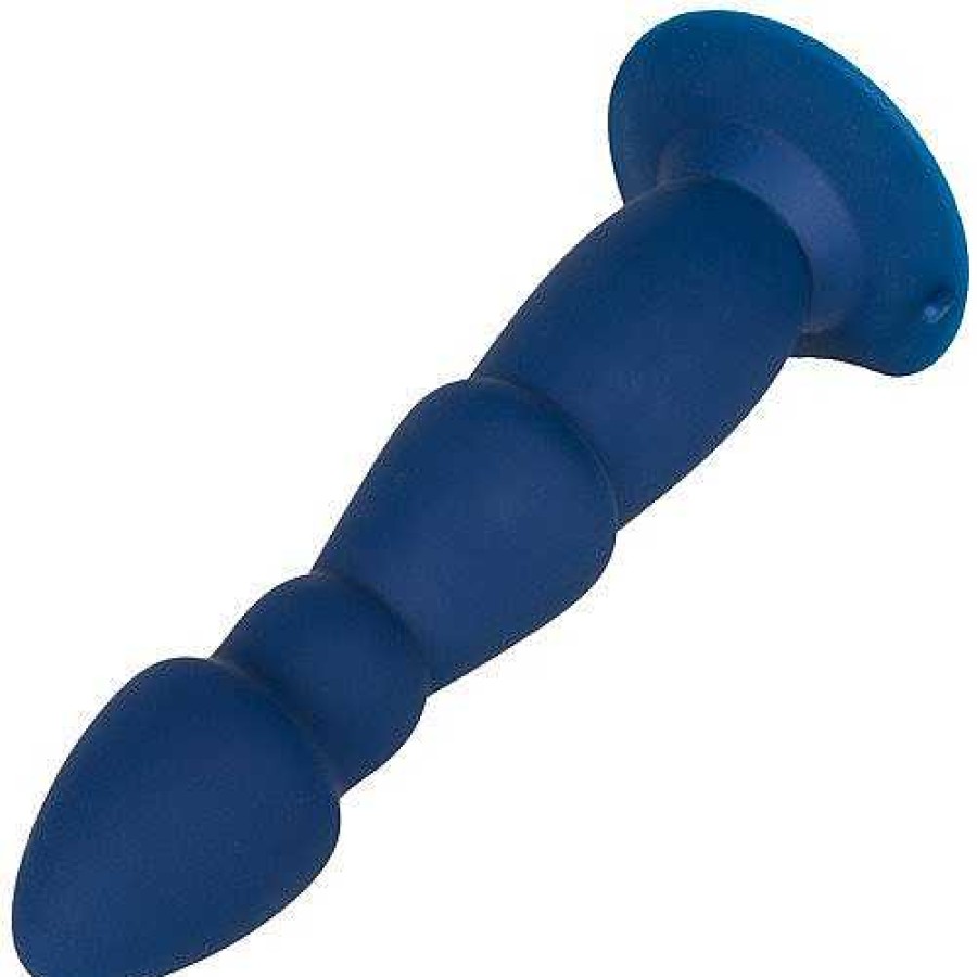 Bondara Bondara Ram 10 Function Vibrating Butt Plug - 8 Inch Navy Anal Toys