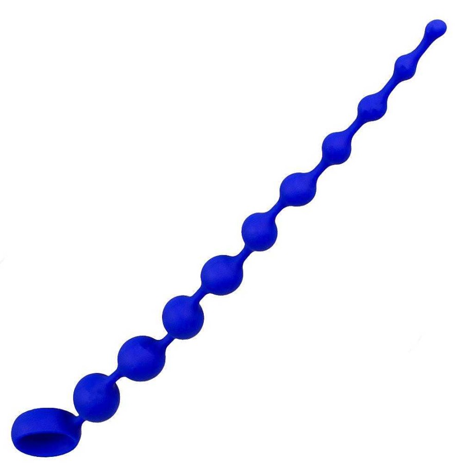 Bondara Bondara Blue Silicone Anal Beads - 14 Inch Bright Blue Anal Toys