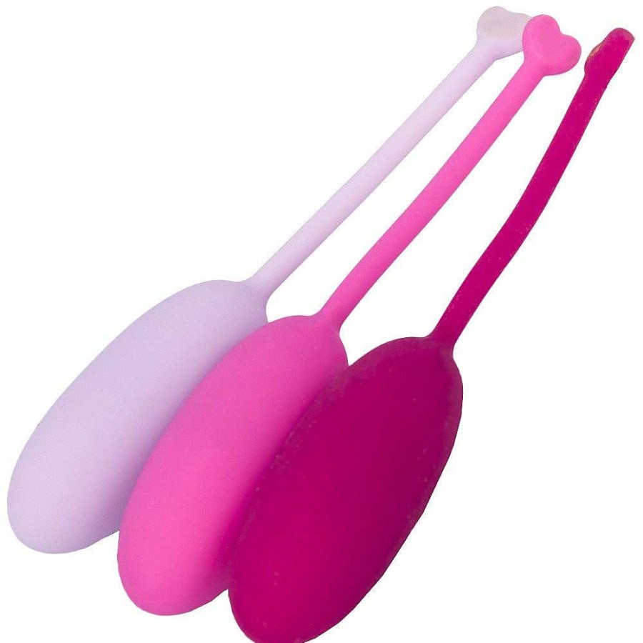 Bondara Bondara Inside Job Set Of Three Kegel Training Set Pink Love Eggs & Ben Wa Balls