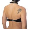 Luxe Bondara Luxe Gilded Cage Faux Leather Harness Bra Black Bondage Restraints & Handcuffs