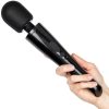 Bondara Bondara Glitter 10 Function Rechargeable Wand Vibrator Black Vibrators