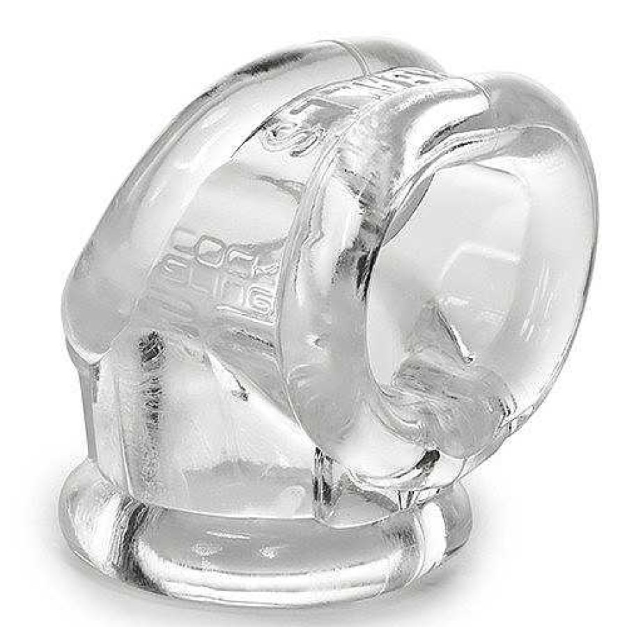 Oxballs Oxballs Cocksling-2 Cock Ring & Ball Stretcher - 28Mm Clear Male Sex Toys