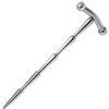 Torment Torment Ridge Raider Stainless Steel Penis Plug - 4.6 Inch Silver Medical Play Toys